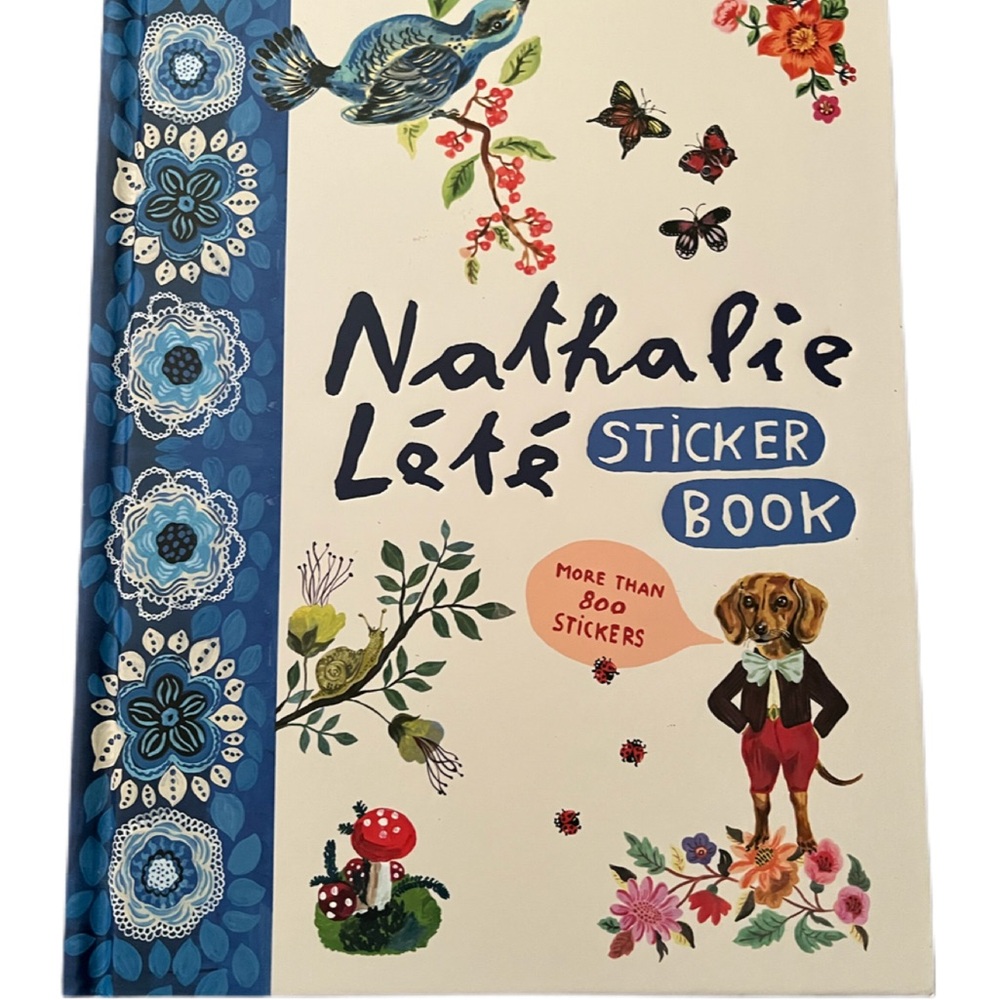 Nathalie Lete. Hardcover sticker book with over 800 stickers! Brand New!